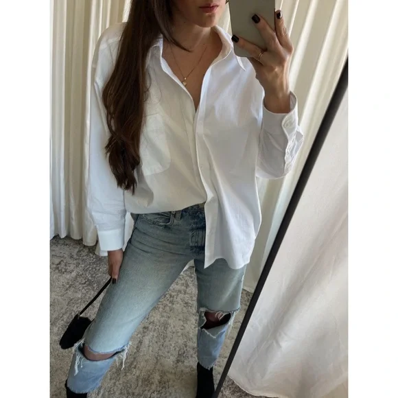 GISELE SHIRT — In White - Picture 6 of 10